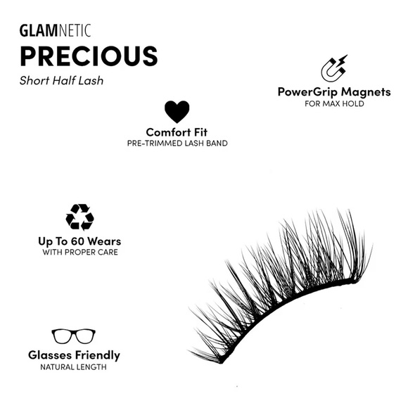 Glamnetic “Precious” (cat eye) Invisible Magnetic Half Lashes *EZ app! Last 1! - Picture 9 of 9